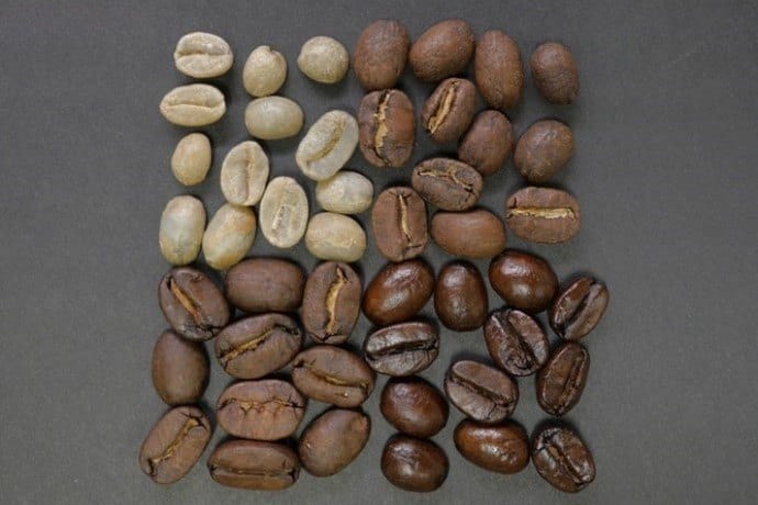 Roasted coffee beans