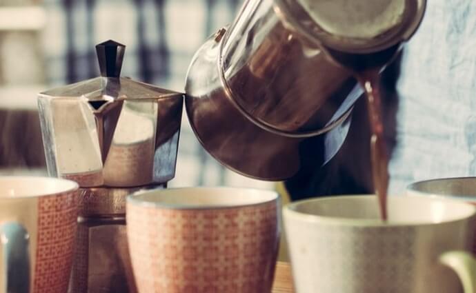 摩卡壶类似于Tops Rapid brew percolator