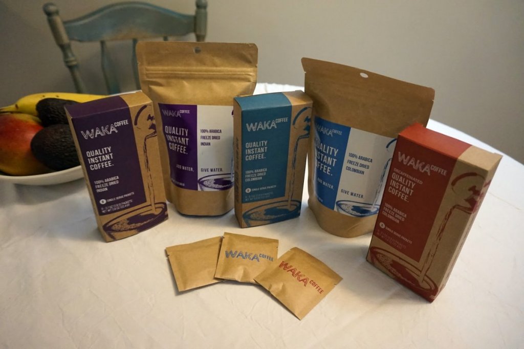 Waka Coffee的速溶咖啡和三份单包咖啡