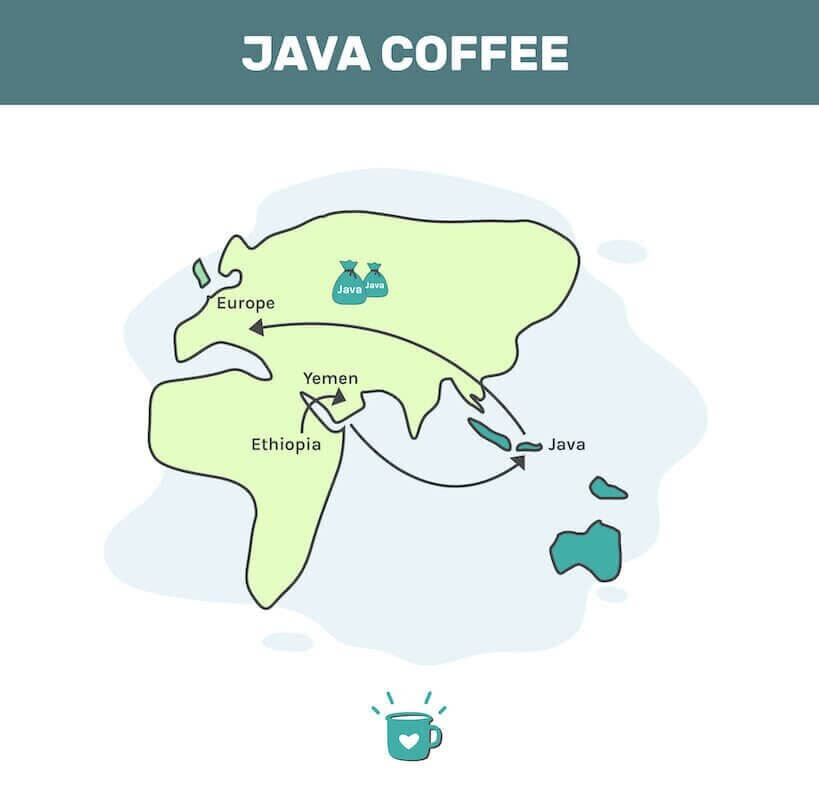Java coffee map