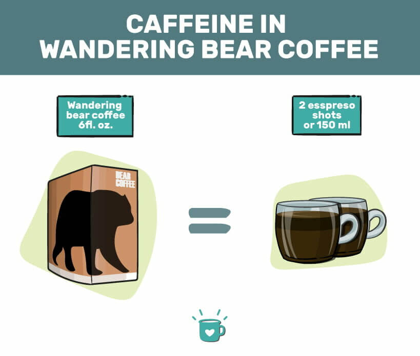 咖啡因在流浪熊的冷酿造咖啡