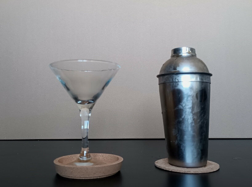 冷冻马提尼杯准备集合